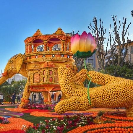 דירות Menton Studio Face Au Jardin Bioves Fetes Des Citrons 3Min De La Mer מראה חיצוני תמונה