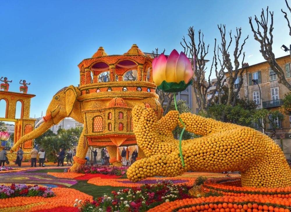 דירות Menton Studio Face Au Jardin Bioves Fetes Des Citrons 3Min De La Mer מראה חיצוני תמונה